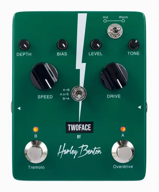 Harley Benton Twoface, grafica del pannello superiore