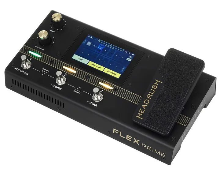 Headrush Flex Prime, footswitch in primo piano
