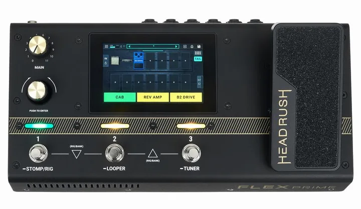 Headrush Flex Prime, led e interruttore a pedale