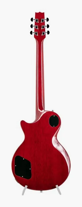 Heritage Guitar Ascent+ H-137 P90 Cherry, manico e tastiera visti di lato