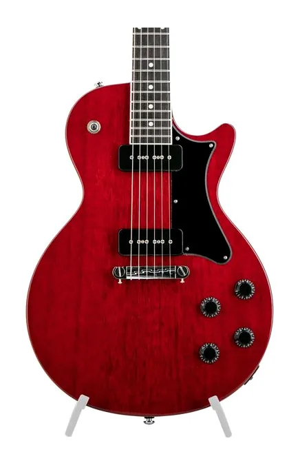 Heritage Guitar Ascent+ H-137 P90 Cherry, pickup e manopole dei controlli