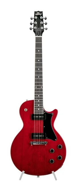 Heritage Guitar Ascent+ H-137 P90 Cherry fotografato frontalmente