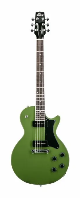 Heritage Guitar Ascent+ H-137 P90 Olive Drab visto di fronte