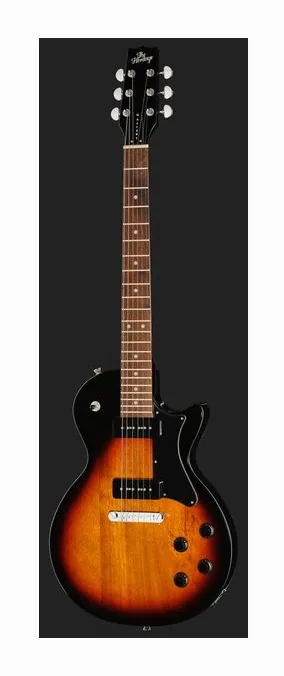 Heritage Guitar Ascent H-137 P90 Sunburst, corpo e verniciatura in primo piano