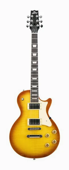 Heritage Guitar Ascent+ H-150 Dirty Lemon Burs fotografato frontalmente