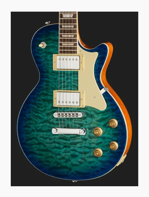 Heritage Guitar Ascent+ H-150 Lake Blue Burst, capotasto e prime posizioni della tastiera