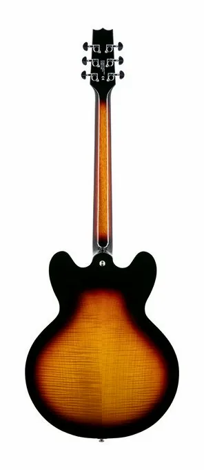Heritage Guitar Ascent+ H-535 Sunburst, pickup e manopole dei controlli