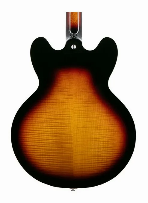 Heritage Guitar Ascent+ H-535 Sunburst, curve del body viste dall'alto