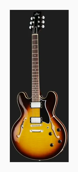 Heritage Guitar H-535 OSB, manico e tastiera visti di lato