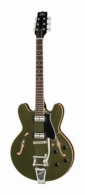 Heritage Guitar H-535 Std Lollatron/Bigsby ODB visto di fronte