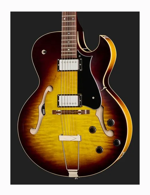 Heritage Guitar H-575 OSB, manico e tastiera visti di lato