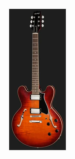 Heritage Guitar Standard II H-535 CNB, paletta con meccaniche e logo