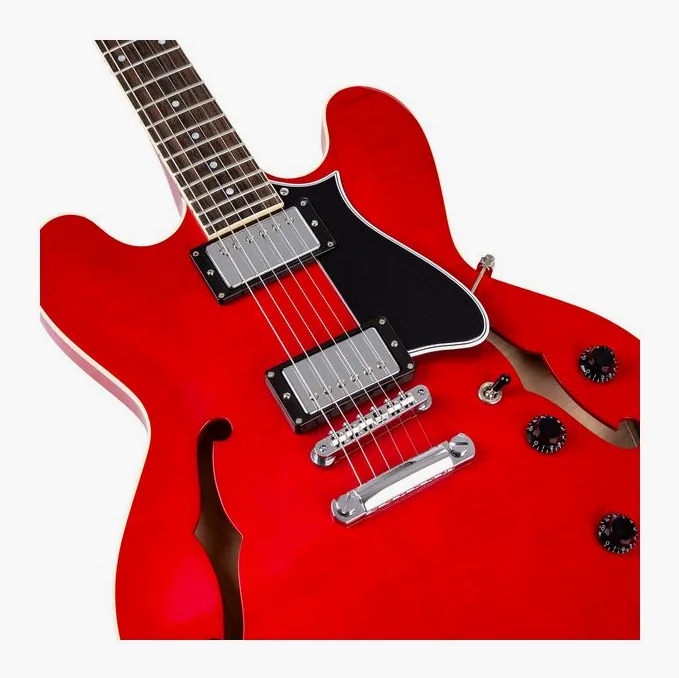 Heritage Guitar Standard II H-535 Trans Cherry, pickup e manopole dei controlli