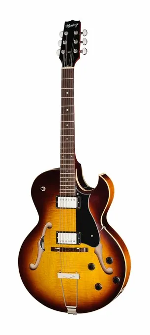 Heritage Guitar Standard II H-575 OSB inquadrato di fronte su sfondo neutro