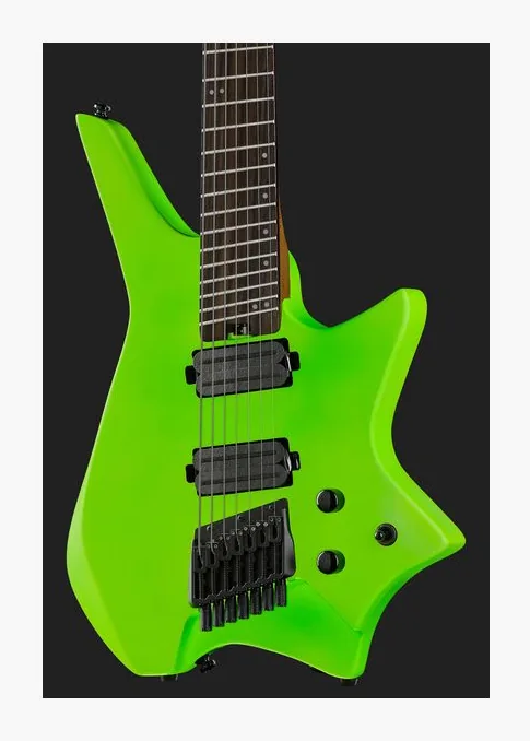Hils HZ7 Satin Neon Green, pickup e manopole dei controlli
