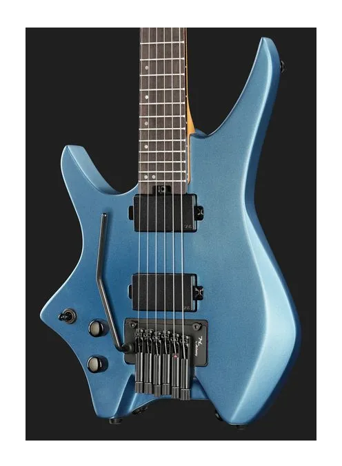Hils Next HN5 Met. Electric Blue LH, manico e tastiera visti di lato