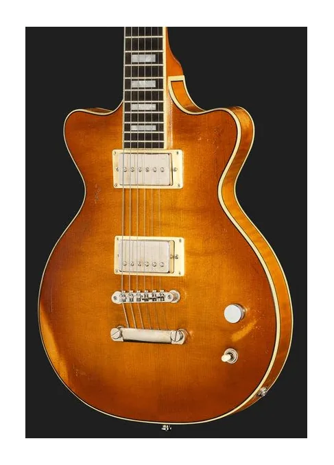 Hofner H4800-RLC-CSB Leader Relic, profilo laterale del corpo