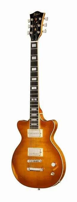 Hofner H4800-RLC-CSB Leader Relic fotografato frontalmente