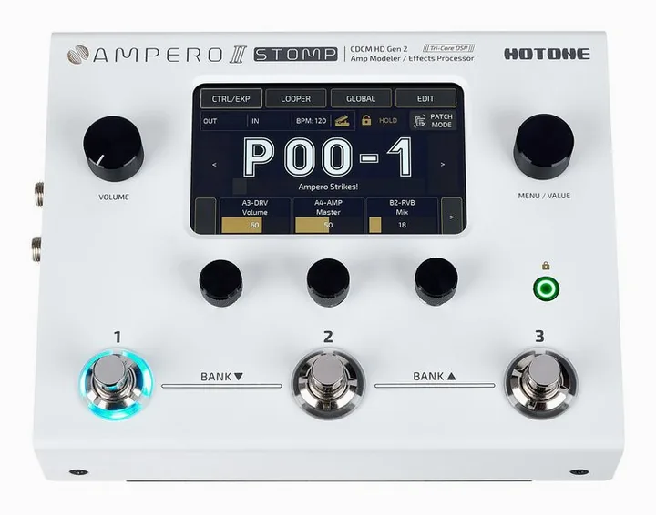 Hotone Ampero II Stomp, ingressi e uscite laterali