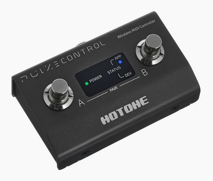 Hotone Pulze Control, footswitch in primo piano