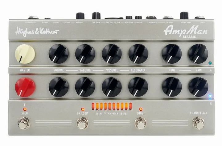 Hughes & Kettner Spirit AmpMan Classic, vista dall'alto della testata