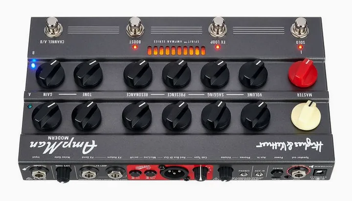 Hughes & Kettner Spirit AmpMan Modern, retro con le prese di collegamento