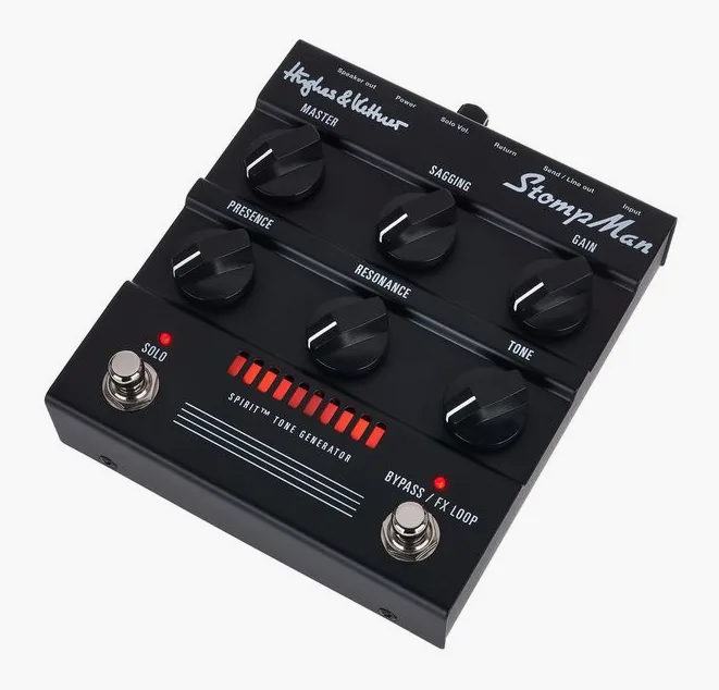 Hughes & Kettner StompMan, vista dall'alto della testata