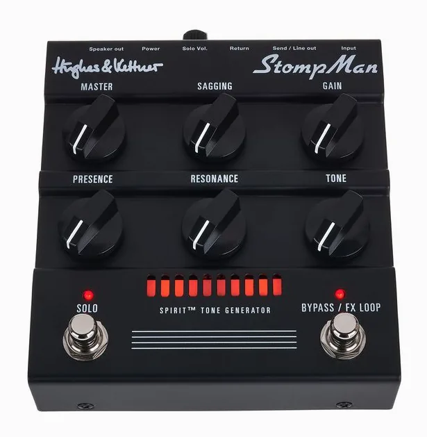 Hughes & Kettner StompMan, retro con le prese di collegamento