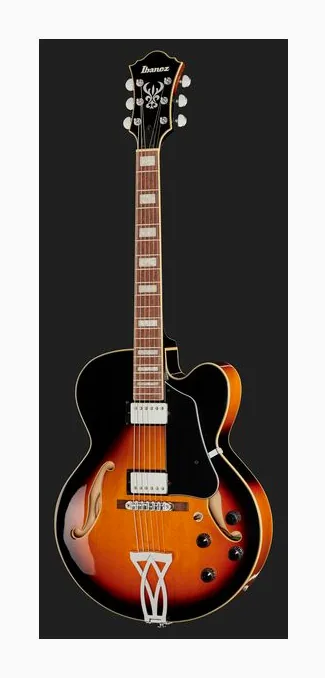Ibanez AF75-BS, pickup e manopole dei controlli