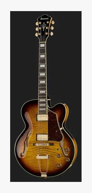 Ibanez AF95FM-AYS, corpo e verniciatura in primo piano