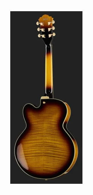 Ibanez AF95FM-AYS, curve del body viste dall'alto