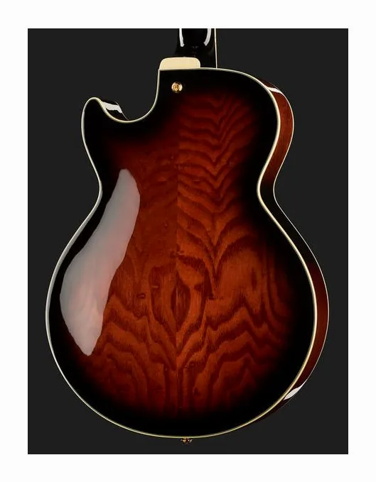 Ibanez AG95QA-DBS, manico e tastiera visti di lato