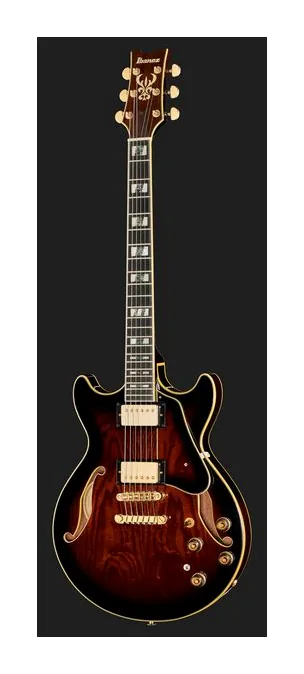 Ibanez AM153QA-DBS, curve del body viste dall'alto