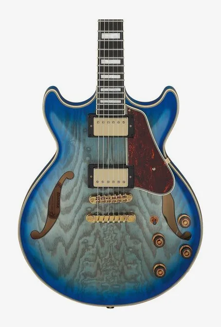 Ibanez AM93QA-JBB, paletta con meccaniche e logo
