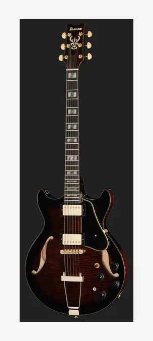 Ibanez AMH100FM-DVS, corpo e verniciatura in primo piano