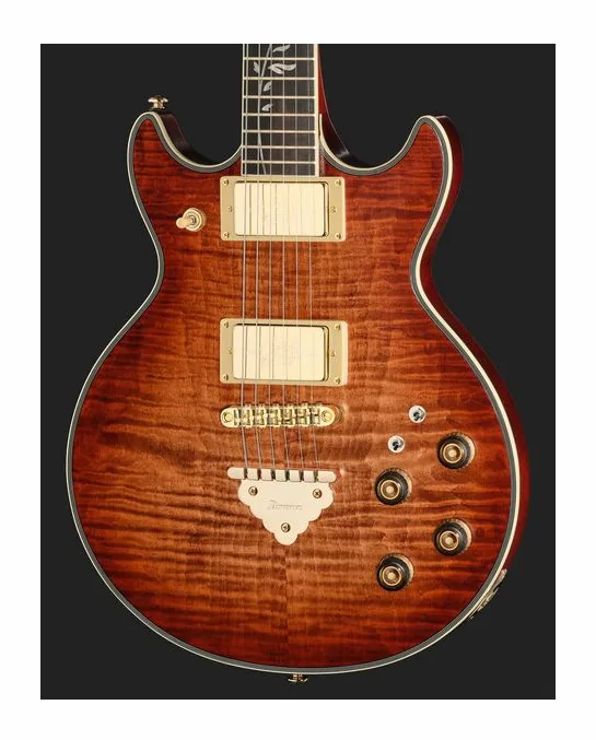 Ibanez AR625FMSP-CML, curve del body viste dall'alto