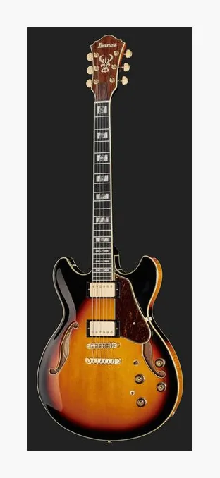 Ibanez AS113-BS, paletta con meccaniche e logo