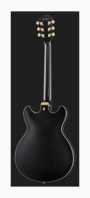 Ibanez AS73 G BKF, curve del body viste dall'alto