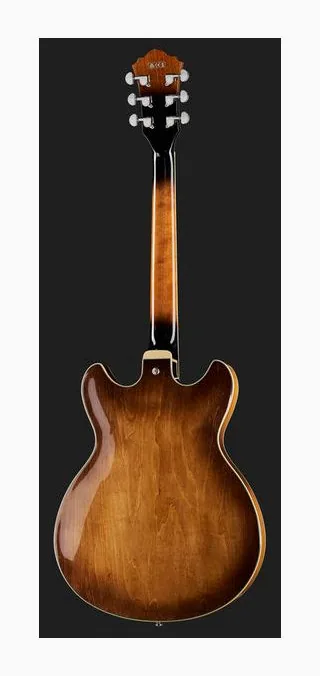 Ibanez AS73-TBC, paletta con meccaniche e logo