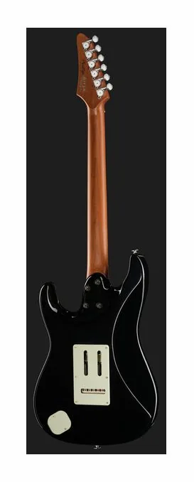 Ibanez AZ2203N-BK, paletta con meccaniche e logo