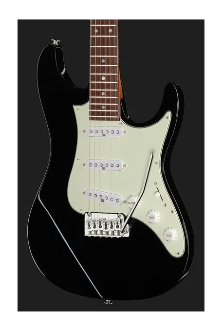 Ibanez AZ2203N-BK, curve del body viste dall'alto