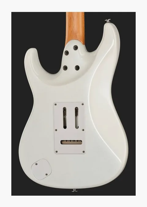 Ibanez AZ2204-PW Prestige, paletta con meccaniche e logo