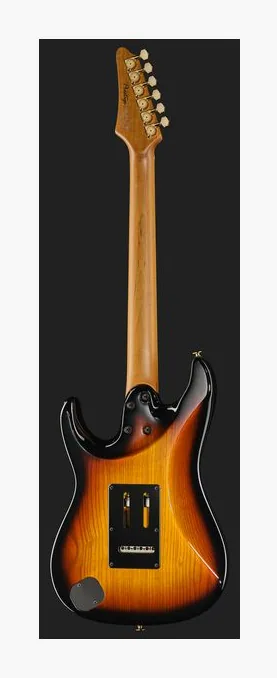 Ibanez AZ2204AG-TFB, corpo e verniciatura in primo piano