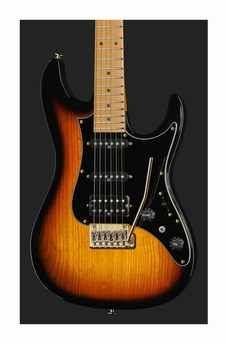 Ibanez AZ2204AG-TFB, selettore pickup e jack di uscita