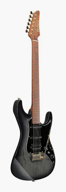 Ibanez AZ2204AG-TGB, manico e tastiera visti di lato