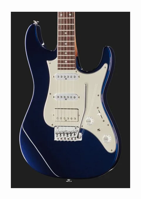 Ibanez AZ2204NW-DTB, curve del body viste dall'alto