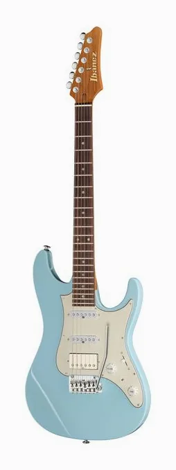 Ibanez AZ2204NW-SFB inquadrato di fronte su sfondo neutro