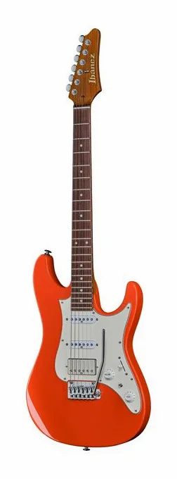 Ibanez AZ2204NW-VR Prestige inquadrato di fronte su sfondo neutro