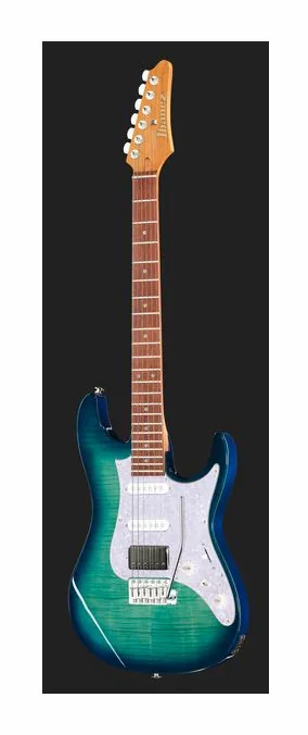 Ibanez AZ22S1F-TXB, paletta con meccaniche e logo
