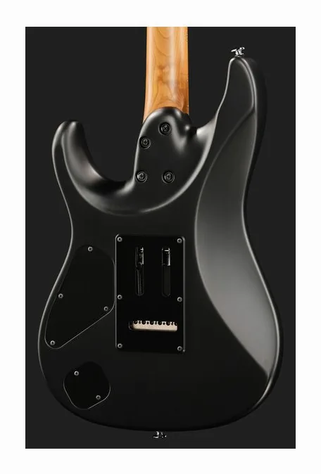 Ibanez AZ2402-BKF Prestige, corpo e verniciatura in primo piano
